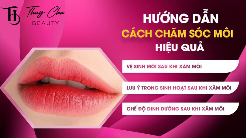 Chăm sóc sau khi phun môi 8 bí quyết giúp môi lên màu chuẩn và đẹp tự nhiên