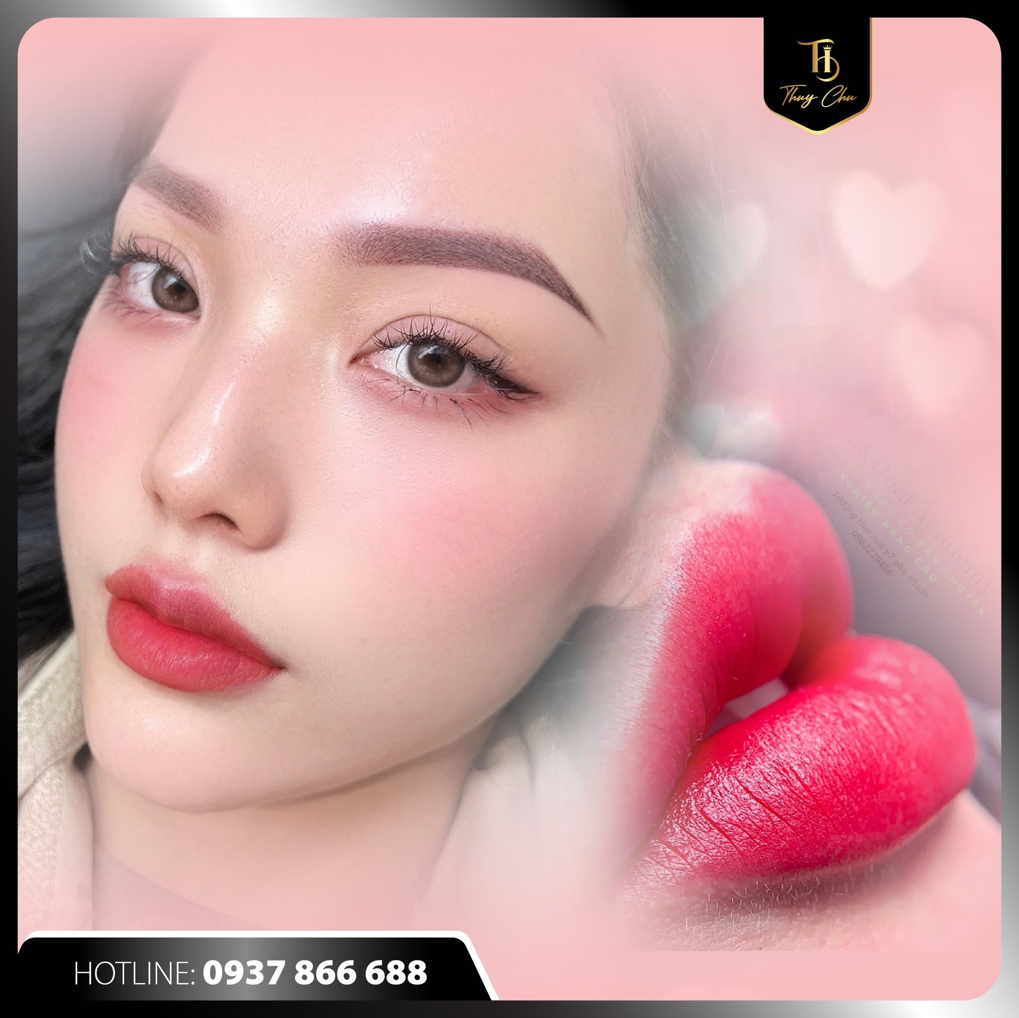 Sau khi phun môi cho môi thâm, môi đều màu, sáng và tự nhiên hơn