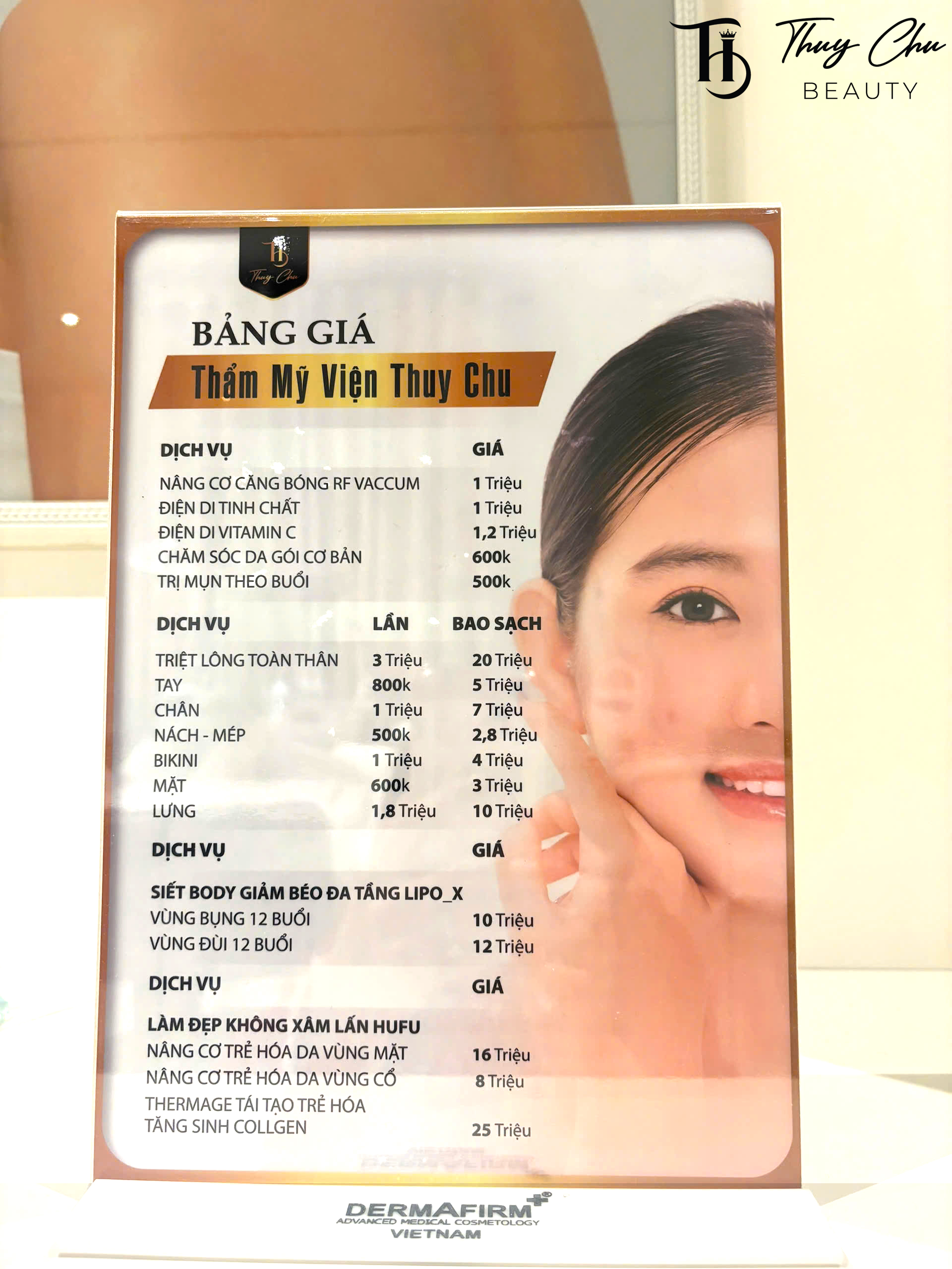 Bảng giá dịch vụ nâng cơ RF vaccum tại spa với nhiều gói lựa chọn linh hoạt