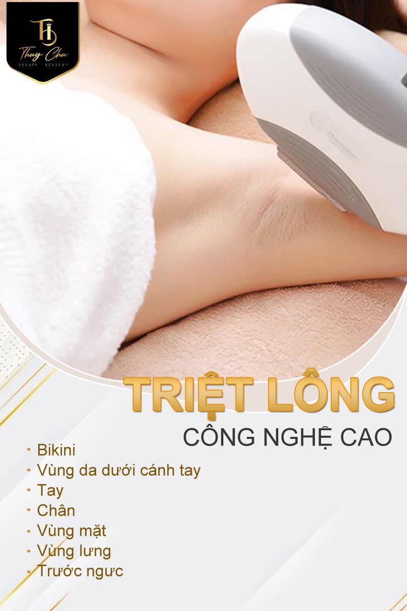 Triệt lông toàn thân công nghệ cao hiện đại tại thẩm mỹ Thúy Chu