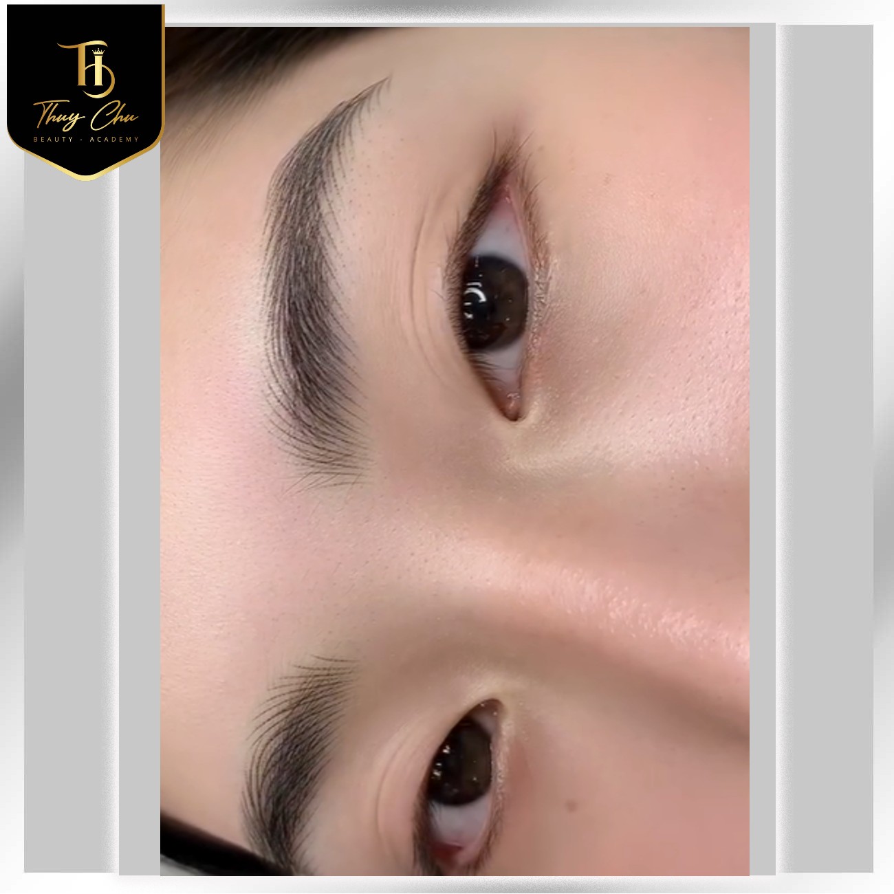 Hàng lông mày được điêu khắc mềm mại, sắc nét và hài hòa gương mặt